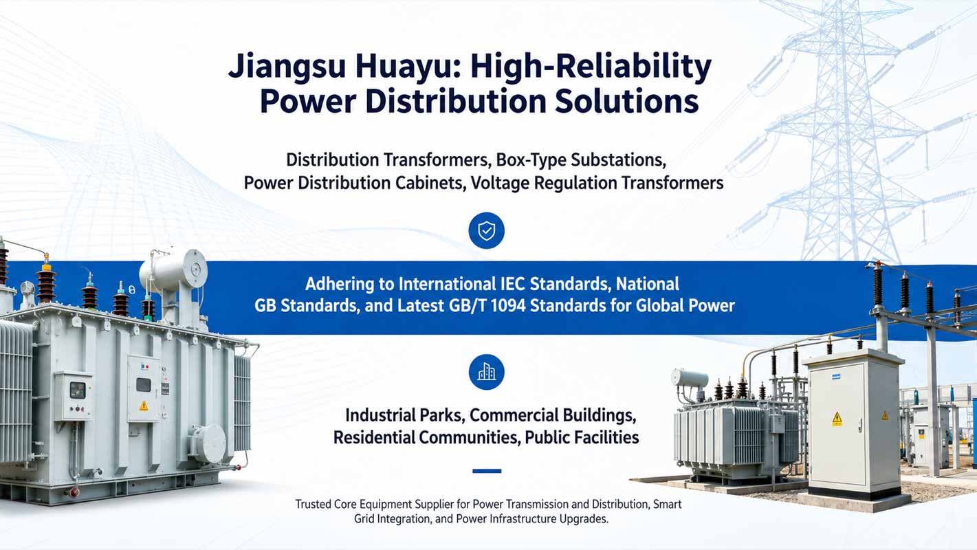 Power distribution solution with transformers and electrical distribution cabinets